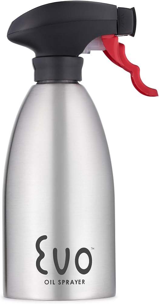 Evo Stainless Oil Sprayer — 16 oz (Silver)